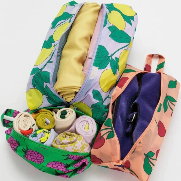 NWT BAGGU 3D Zip Set, Sunshine Fruit - Picture 5 of 5